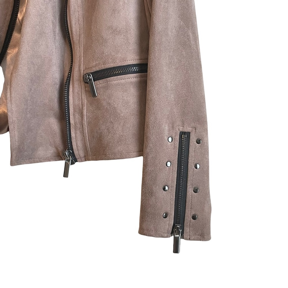 NWOT Kut From The Kloth Faux Suede Drape Moto Jacket Sz S - Picture 4 of 6